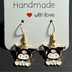 Sanrio Kuromi Hello Kitty Enamel Earrings